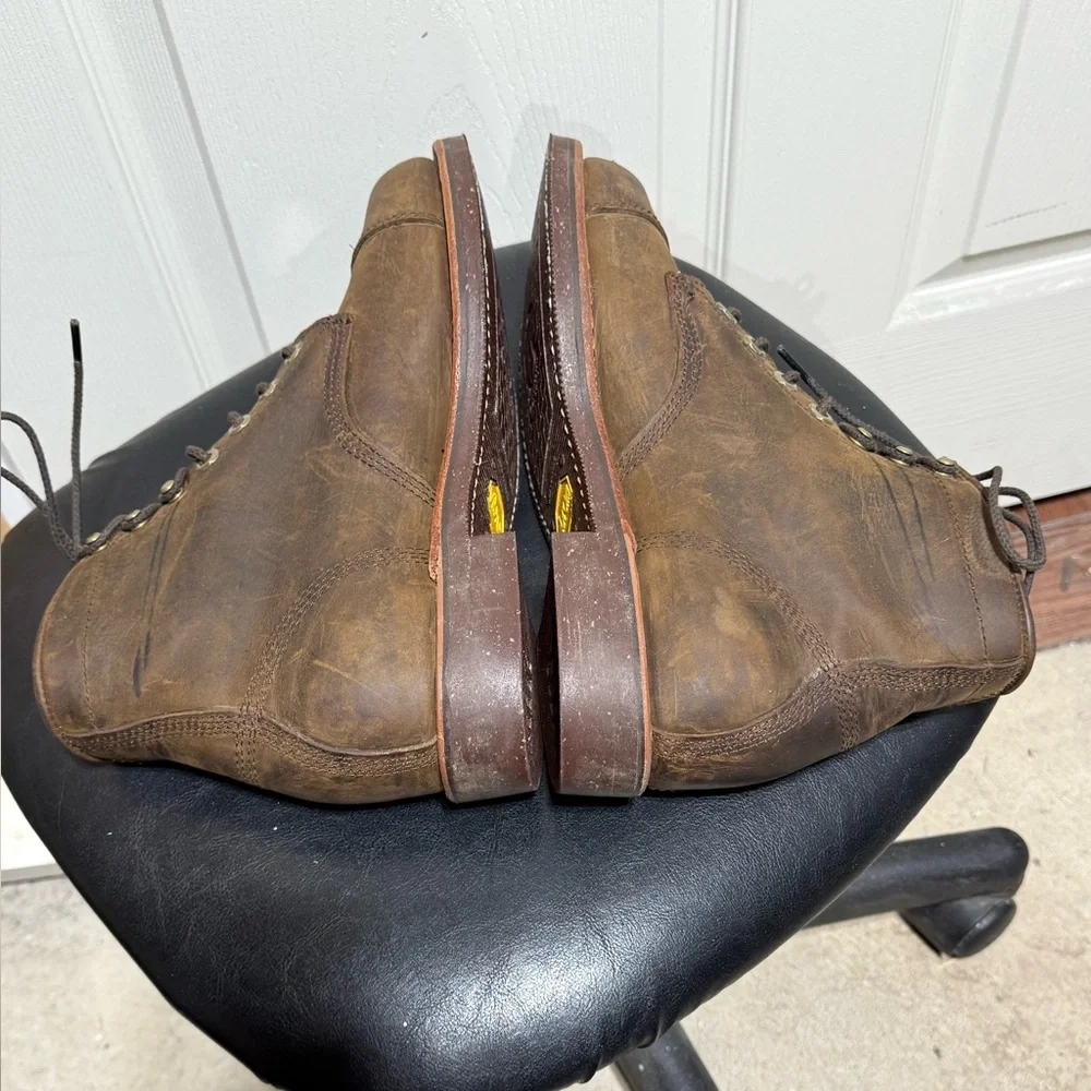 Chippewa LLBean Katahdin Iron Works Engineer Cap Toe Boots Brown Men’s 8.5 D